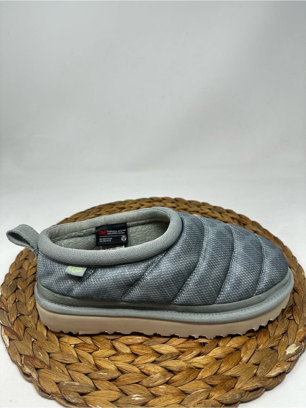 UGG Tasman LTA Slippers Greyhound Size 7 Women's